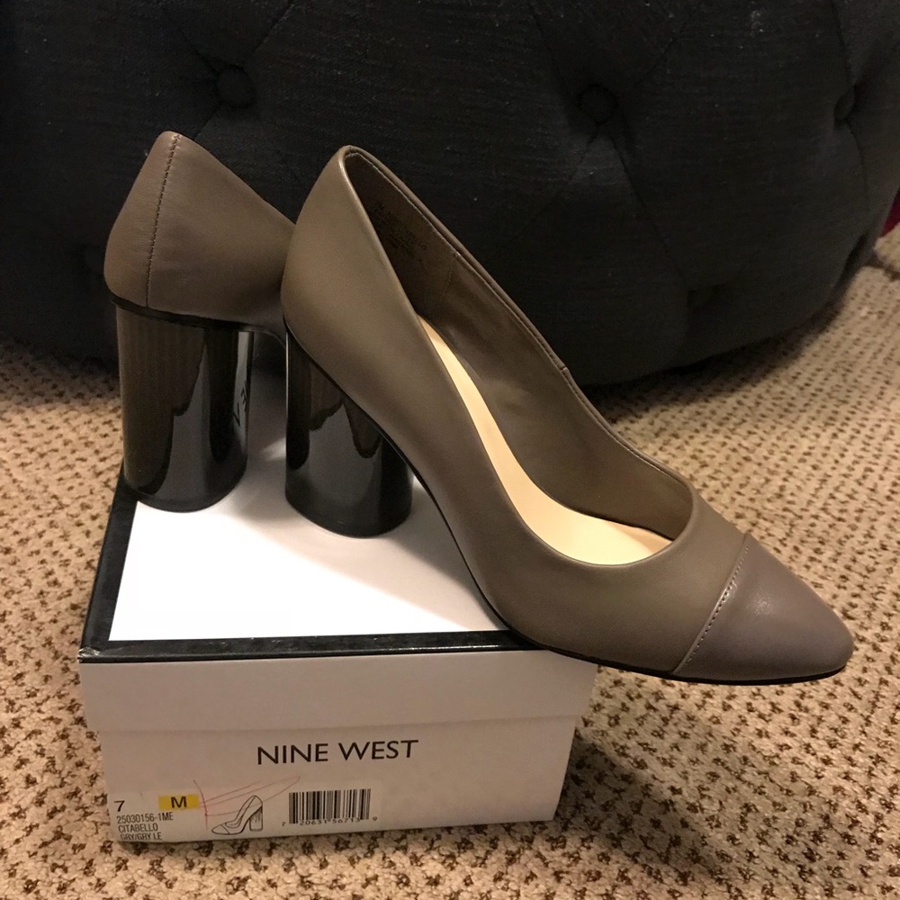 Nine West heels gray